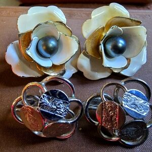 Two Vintage Pairs Of Sarah Coventry Earrings